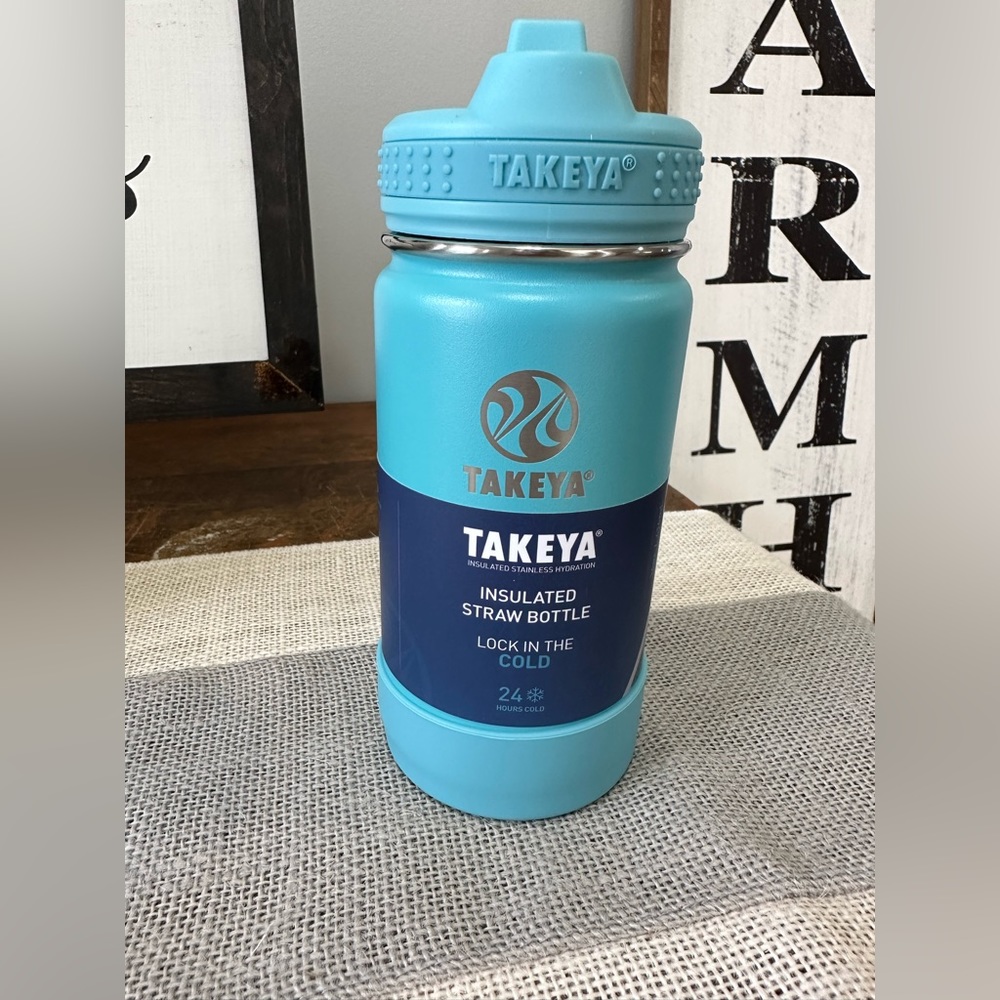 New! 14oz Stainless Steel Takeya Waterbottle
